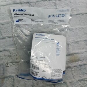 ResMed Mirage SoftGel Nasal CPAP Mask Medium 61601 New Headgear Cushion a5
